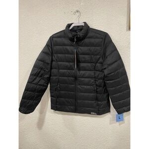 Eddie Bauer Women's Packable 650 Down Jacket - Black - Size L NEW